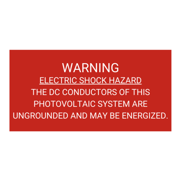 Warning Electric Shock Hazard